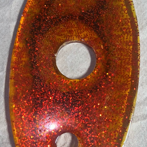 SPLIT OPEN PUMPKIN -Resin Wine Bottle & Glass Holder – Handmade & Personalized - Picture 1 of 5